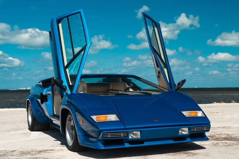 Blue Lamborghini Countach