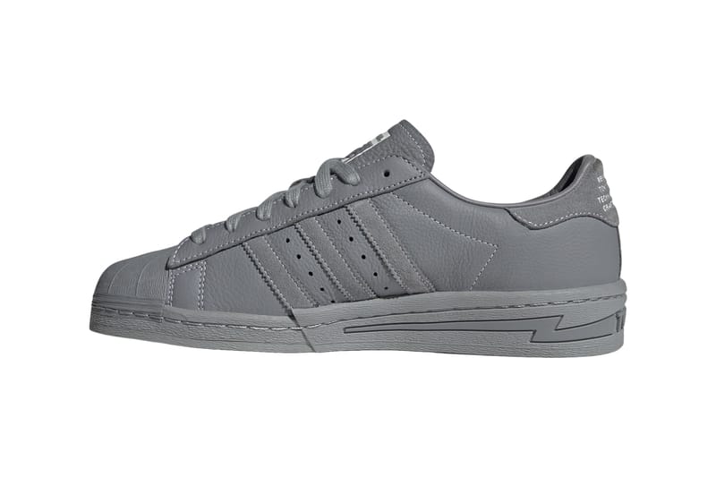 All grey superstars best sale