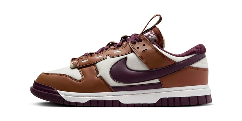 Nike dunks cream burgundy hotsell