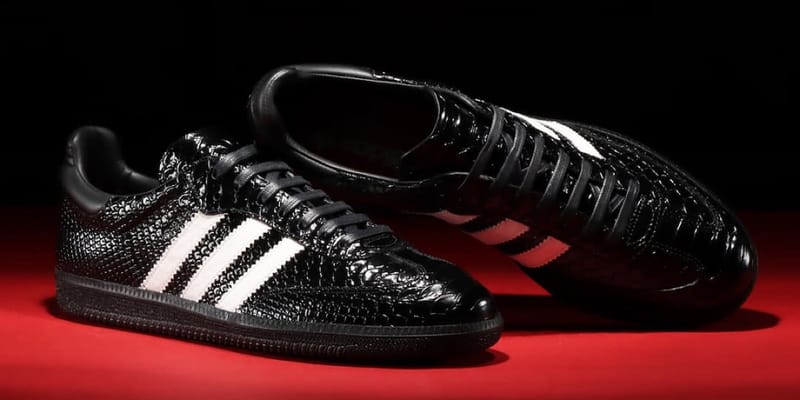 Black leather sambas online