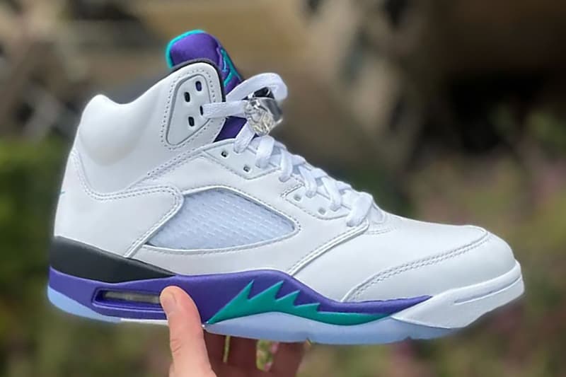 Grape Custom Jordan 5 Custom Grape Lakers 5's | Nard Got Sole Customs