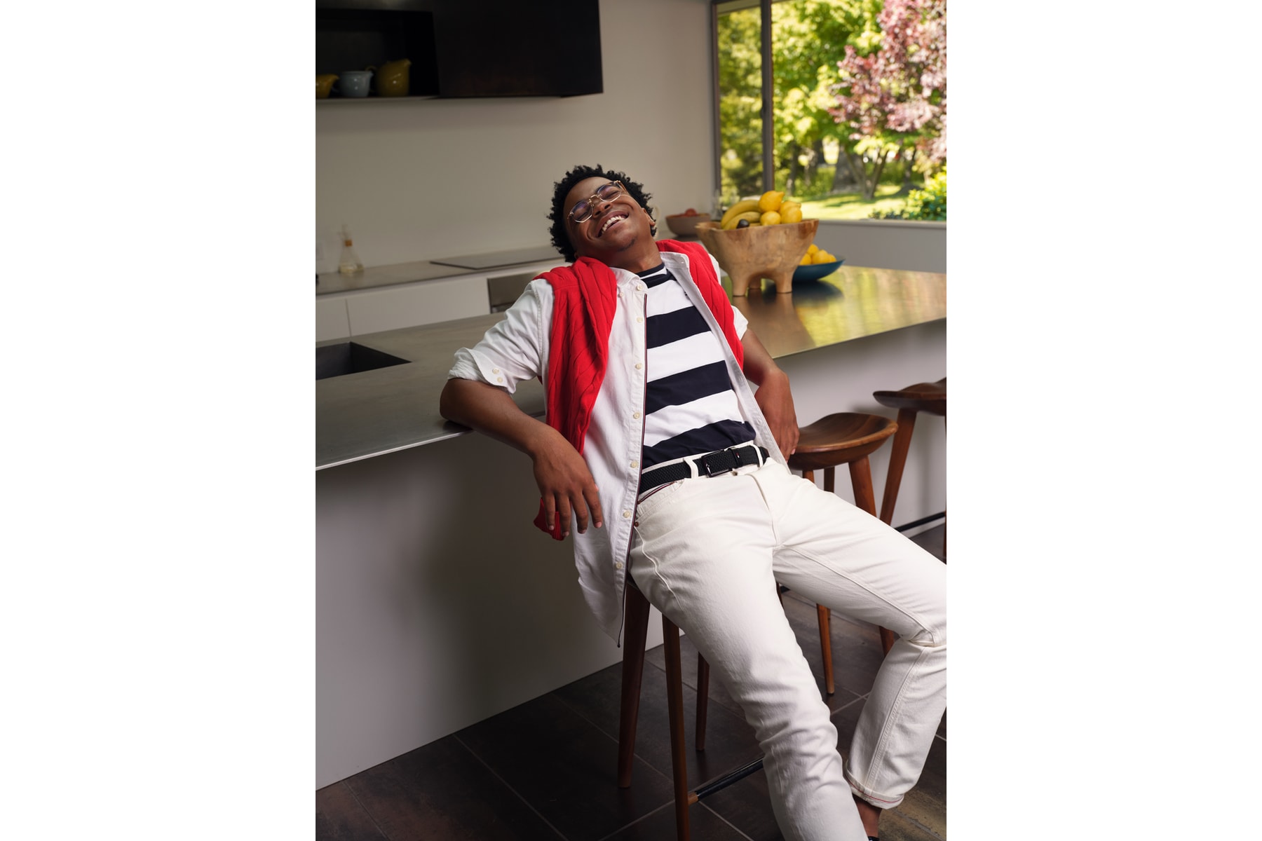 Michael Rainey Jr. Finds Down Time in Tommy Hilfiger's Campaign Hypebeast(02)