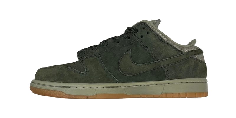 Nike sb dunk low pro green best sale