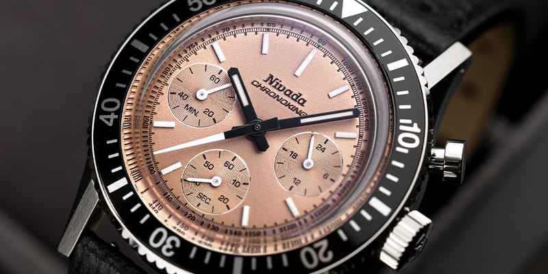 Nivada Grenchen Chronoking Mecaquartz Salmon | Hypebeast
