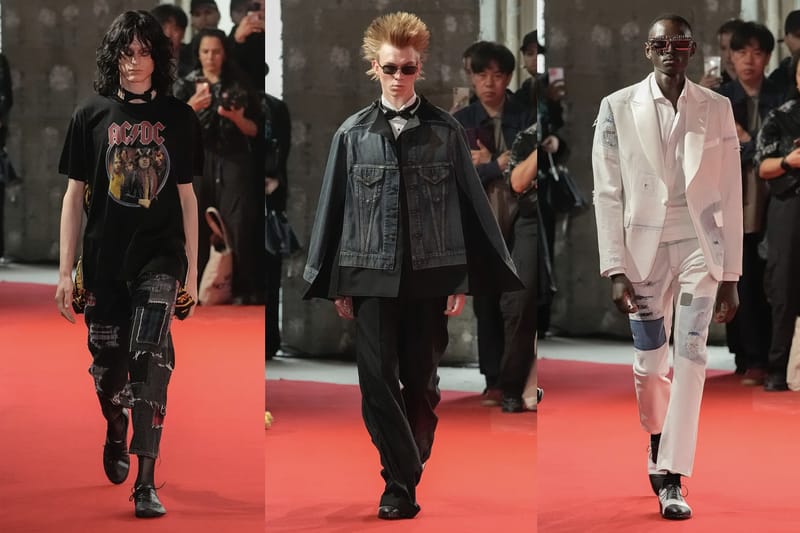 ネクタイ Junya Watanabe SS25 MEN PAPILLON (WO K402 1) Junya Watanabe Man SS25 menswear #25 - Tagwalk: The Fashion