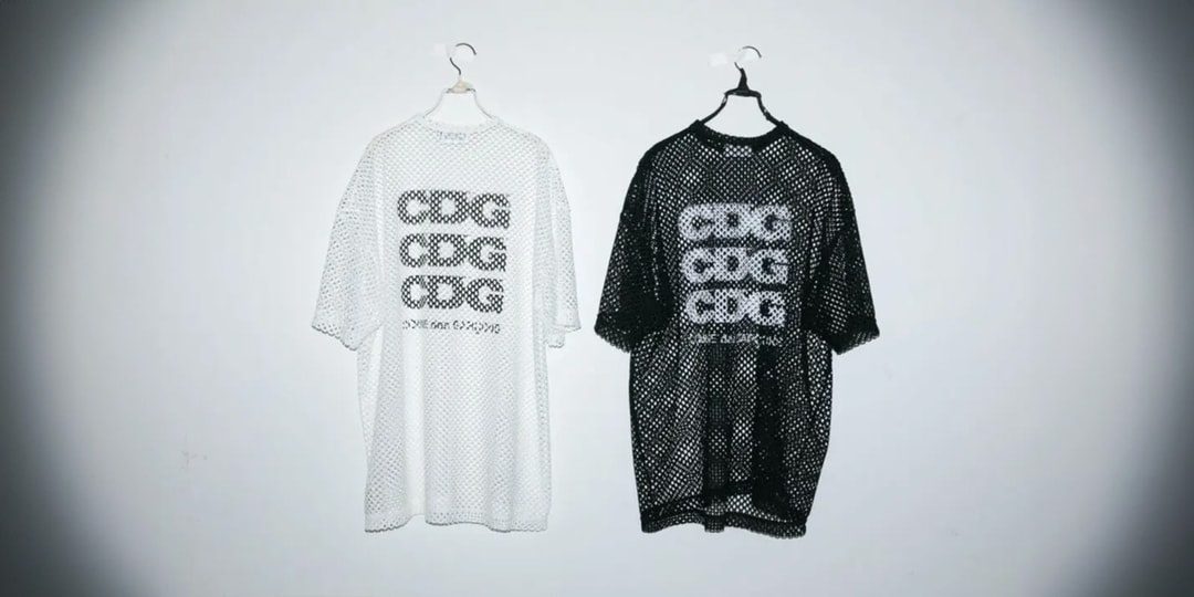 CDG Drops New Mesh Tee and Asymmetrical Tee | Hypebeast