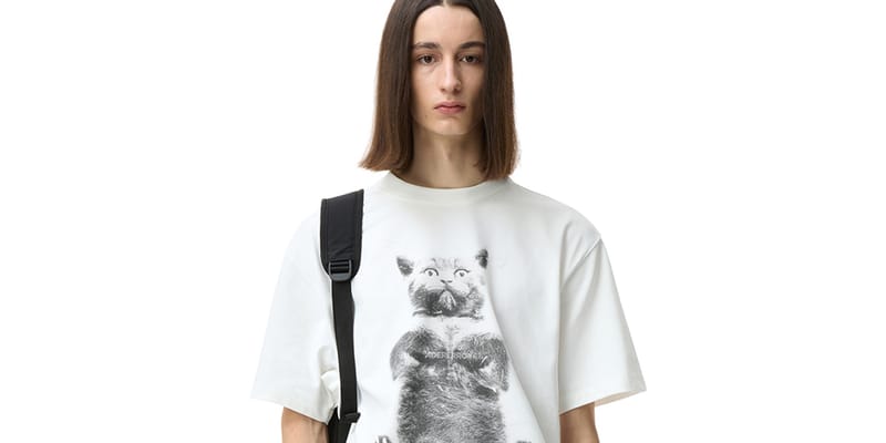 ★Ader Error★Purr-fect Conture 超新作★Blue cat t-shirt 02 ADER ERROR Purr-Fect Cat Capsule Collection info | Hypebeast