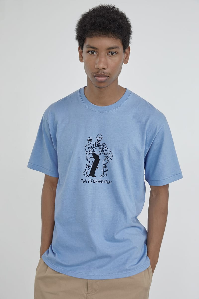★thisisneverthat★ TNT Yu Nagaba Graphic Tee Heather Grey N TNTYuNagabaGraphicTee-