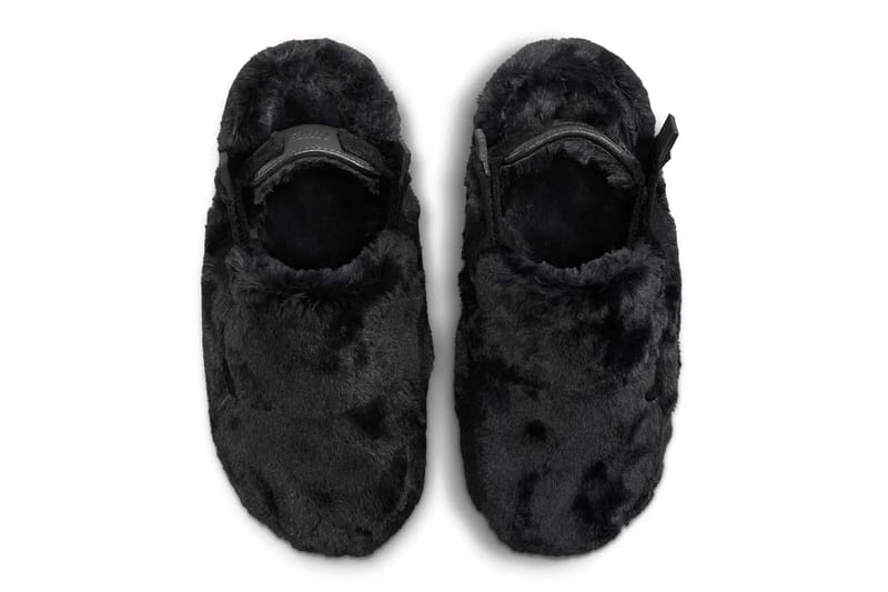 Fur nike fashion slides