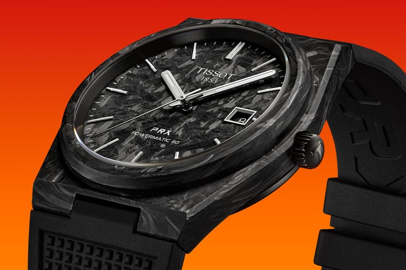 Tissot PRX Powermatic 80 Gradient Forged Carbon | Hypebeast
