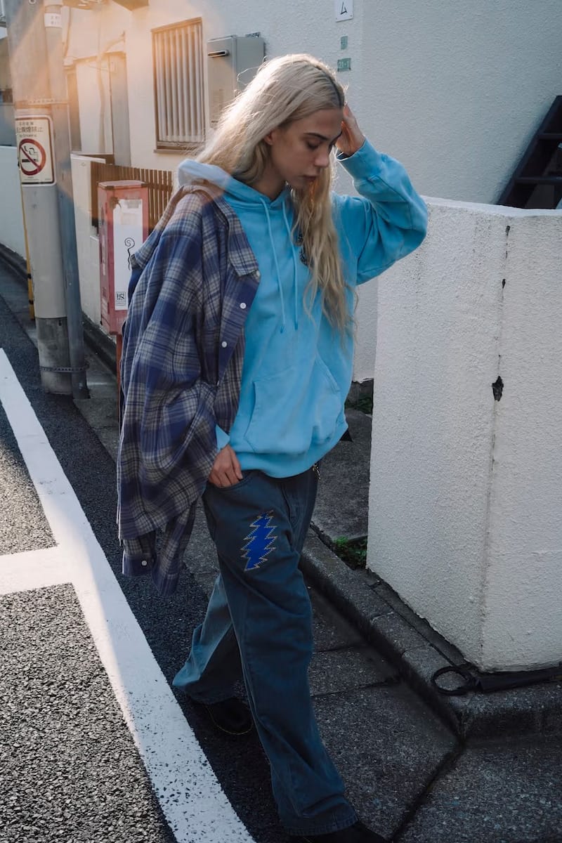 thisisneverthat® x Grateful Dead - Lightning Hoodie (Blue