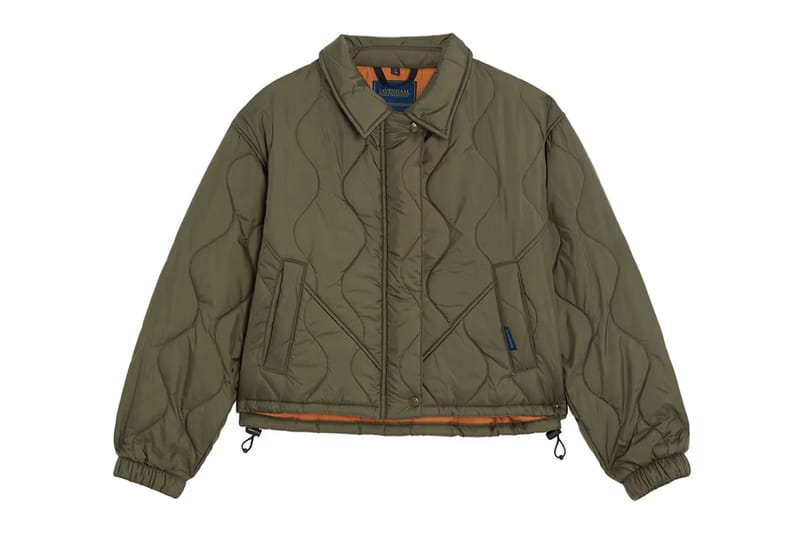 LAVENHAM Jacket Blouson Plaid Quilted Hooded 36 S Multicolor