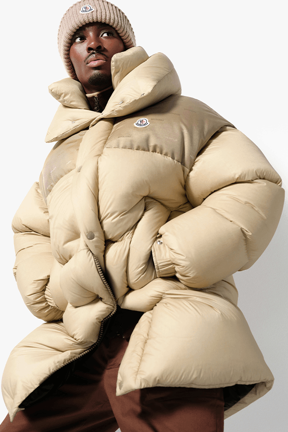 MONCLER◇手首ヨゴレ/hrashers Jacket/1/-/WHT/D209H4031000 54012