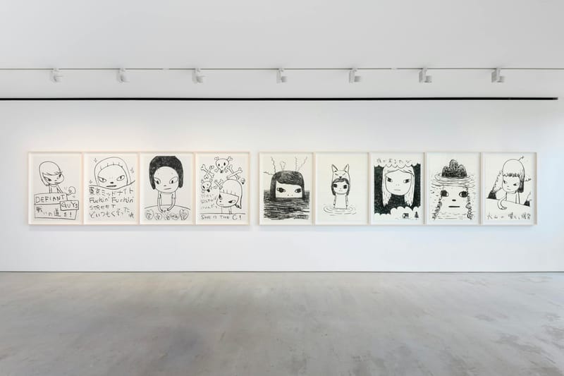 絵画 pmpm Yoshitomo Nara I Draw the Line Blum Tokyo Exhibition | Hypebeast