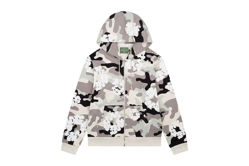 Denim Tears★花柄 ジップアップフーディー Pink Camo 送関込 Denim Tears Drops Camo Cotton Wreath Collection | Hypebeast