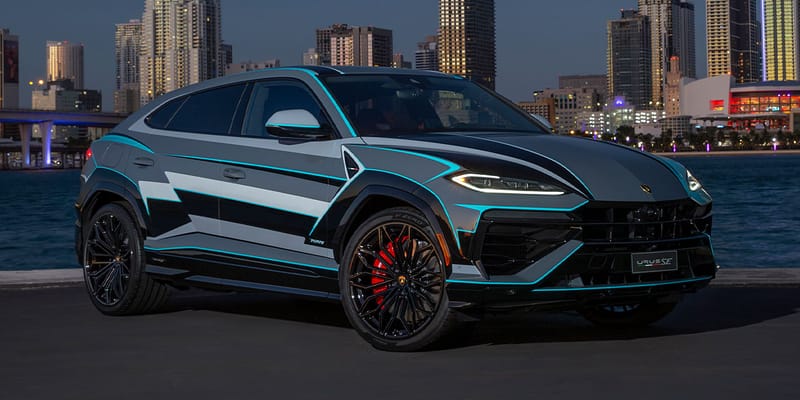 Lamborghini Miami Inspired Urus SE Art Week 2024 | Hypebeast
