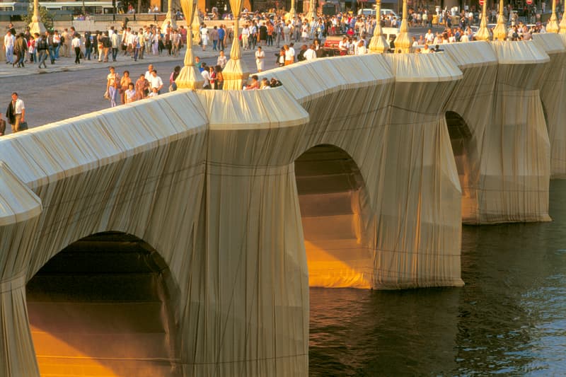 Jr Installations JR Honors Christo and Jeanne-Claude with Paris Installation | Hypebeast