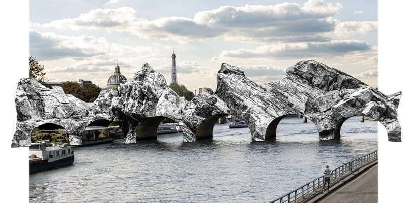 JR Honors Christo and Jeanne-Claude with Paris Installation