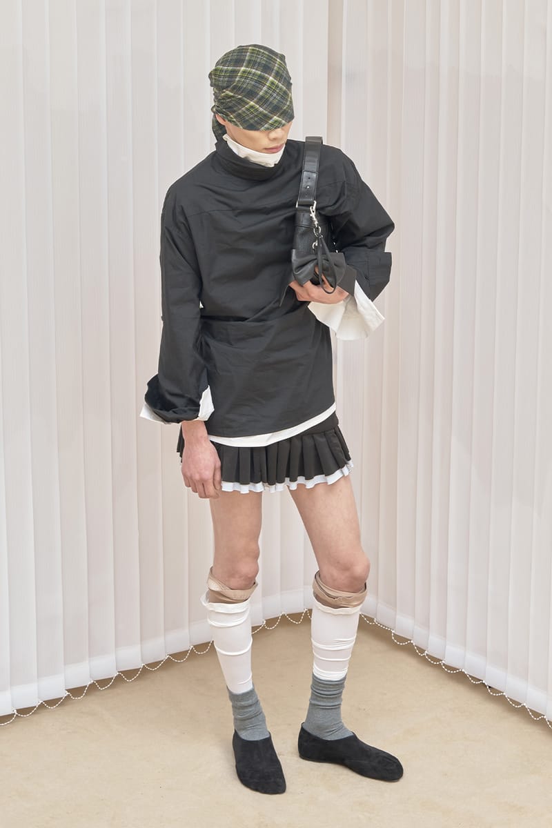 Rose Muse Hoodie OP with shorts Rose muse logo embroidery pleats