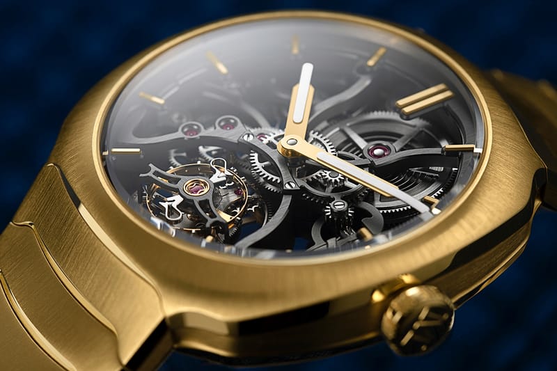 Moser Streamliner Tourbillon Skeleton Yellow Gold | Hypebeast