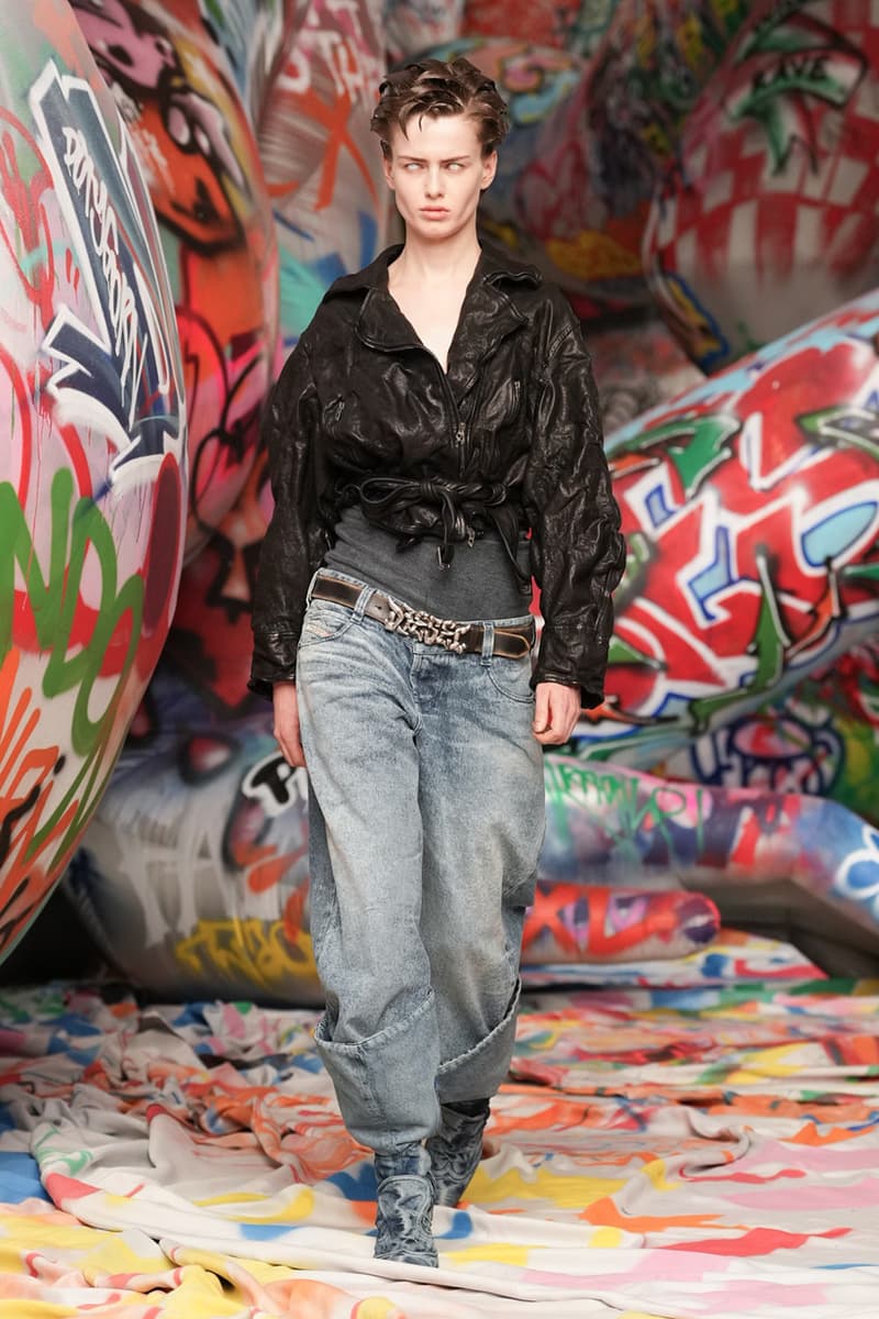 Diesel's Graffiti Filled Fall/Winter 2025 Runway | Hypebeast