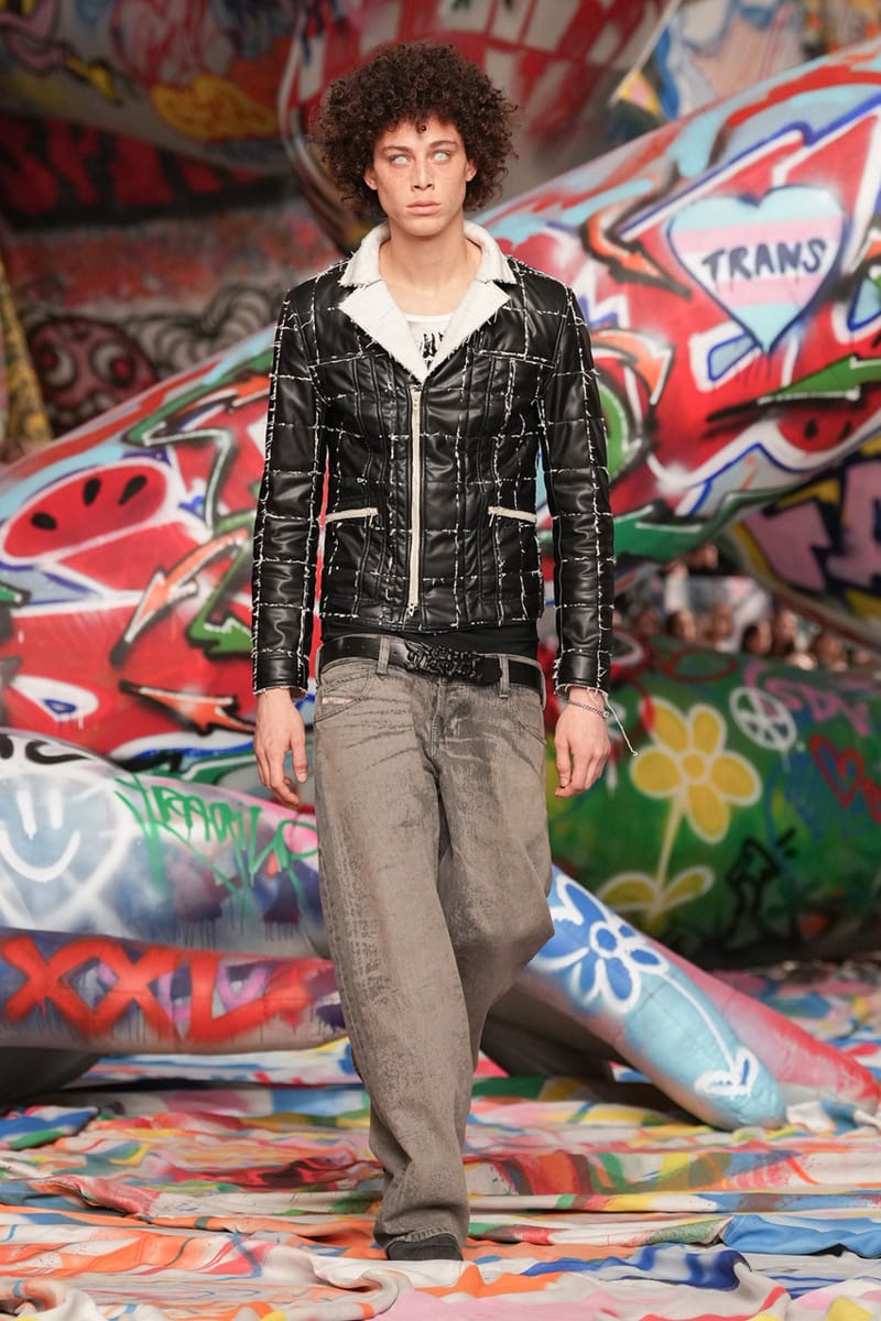 Passarela Fall/Winter 2025 da Diesel Repleta de Graffiti | Hypebeast