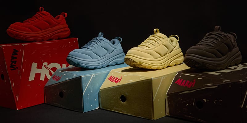 注目のコラボ！【MARNI】×HOKA ボンダイ B3LS スニーカー 厚底 marni-hoka-bondi-b3ls-ss25-