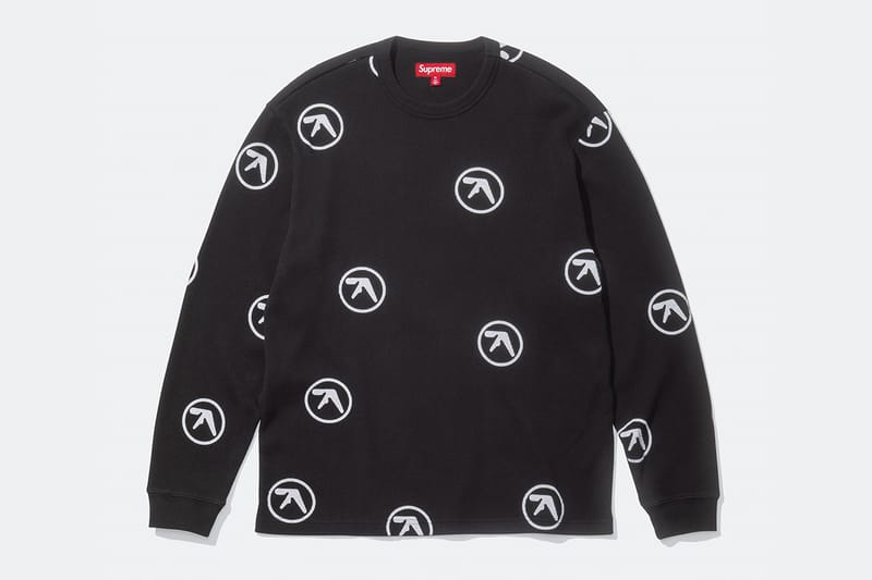 Supreme Aphex Twin Donkey Rhubarb L/S Tee Black Men's - SS25