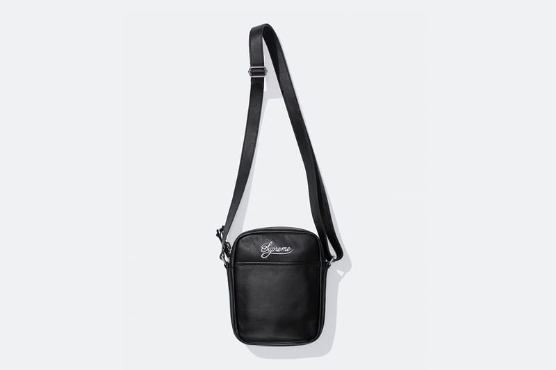 Supreme x Nike Leather Shoulder Bag Black SS25 BRAND NEW IN