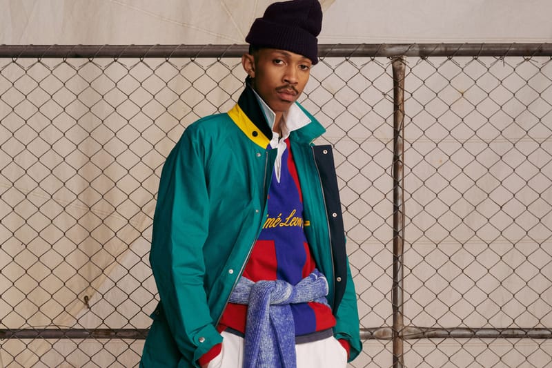 AIME LEON DORE × WOOLRICH Intarsia Scarf ウールリッチ 別注