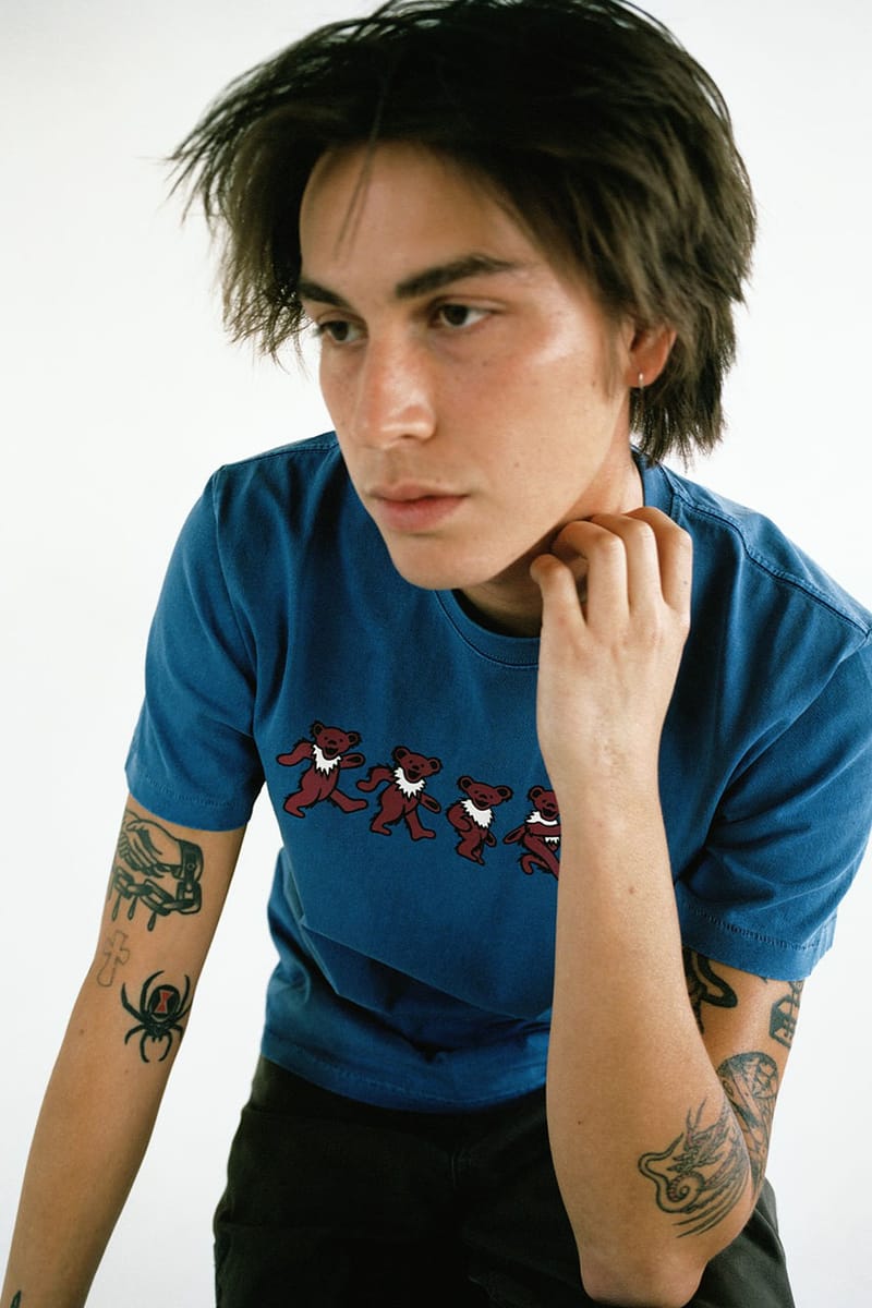 Tシャツ・カットソー thisisneverthat SS25 X GRATEFUL DEAD (GD251WSHTL01 OLIVE) thisisneverthat x Grateful Dead Reconnect on New Range