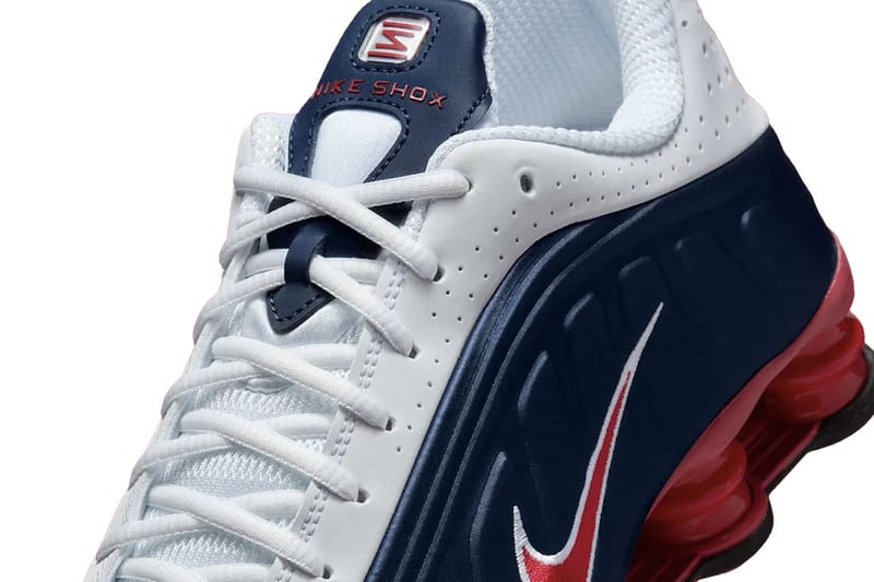 NIKE SHOX R4 MIDNIGHT NAVY/GYM RED-WHITE 国内発送 Nike Shox R4 