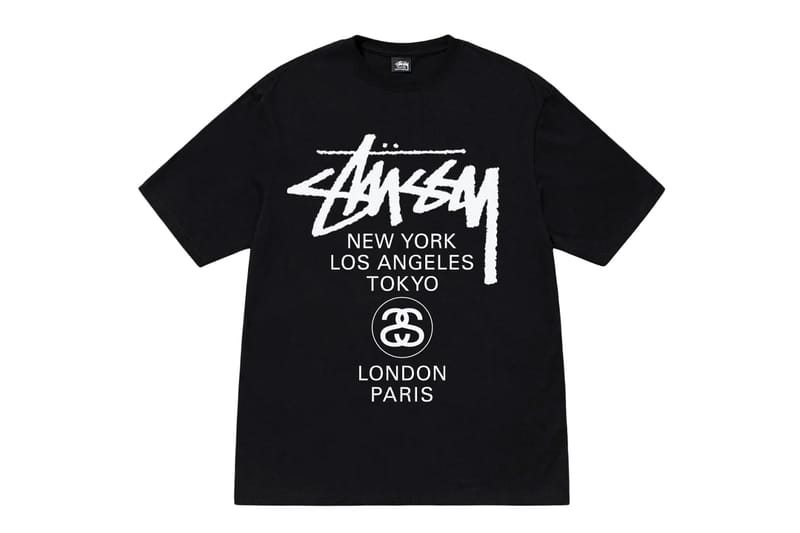 World Tour Hoodie in black - Stüssy Japan