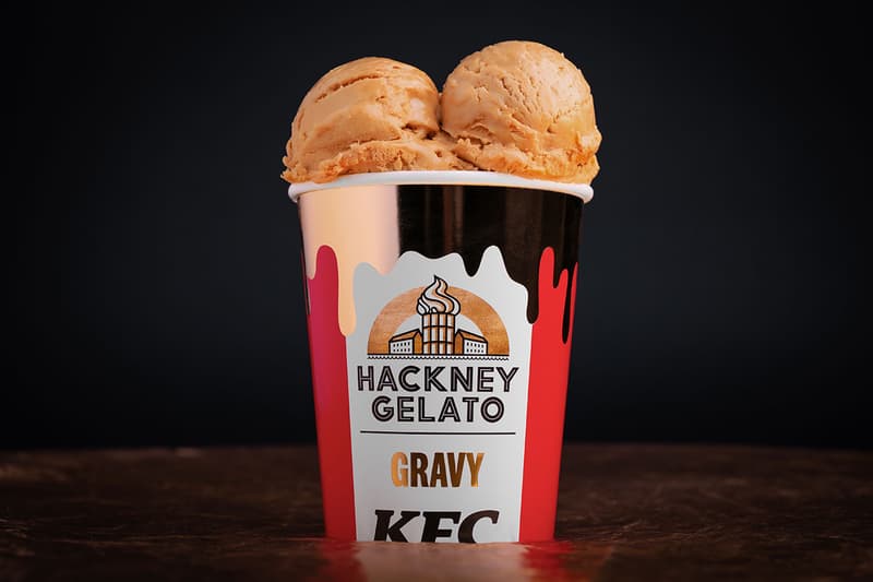 Hackney Gelato Raspberry KFC x Hackney Gelato Gravy Gelato Release Info | Hypebeast
