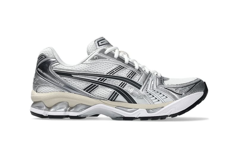 スニーカー ASICS Woman Sneakers Grey 1203A537 14 020 - Asics Gel Kayano 14 (Silver / Dark Green) 1203A537