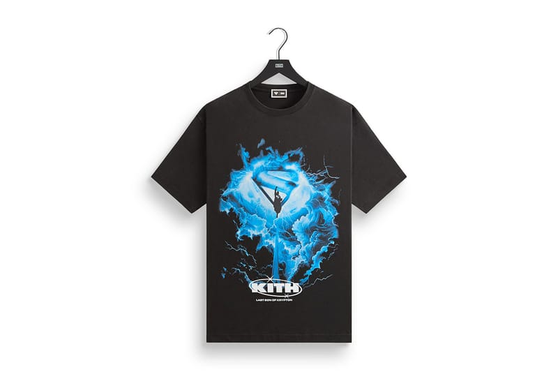 【KITH NYC】Superman フリース クルーネック スウェットシャツ Superman | Kith Kryptonite Nelson Crewneck - Black