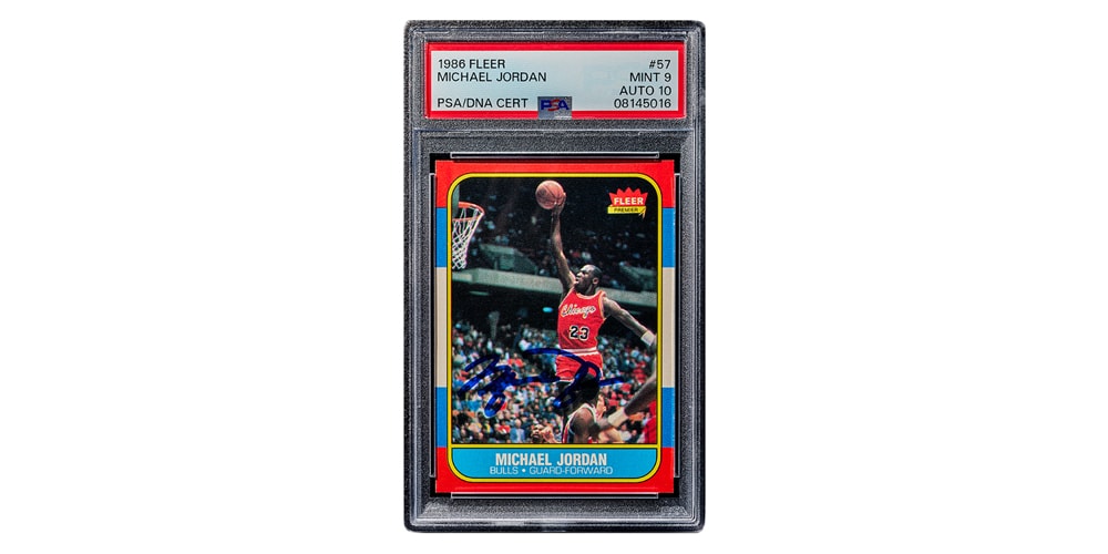 michael jordan signed rookie card