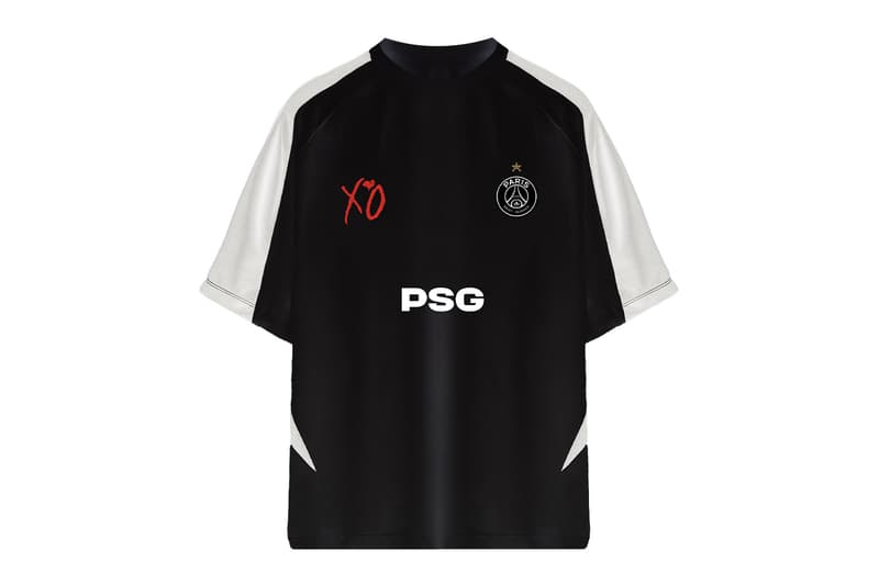 A PSG x The Weekend jersey for the artist's concert A PSG x The Weekend jersey for the artist's concert