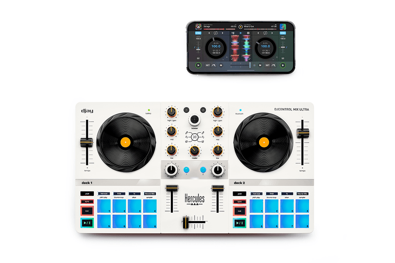 Djcontrol Compact Hercules' DJControl Mix Ultra is a Super-Portable Mobile DJ Controller ...