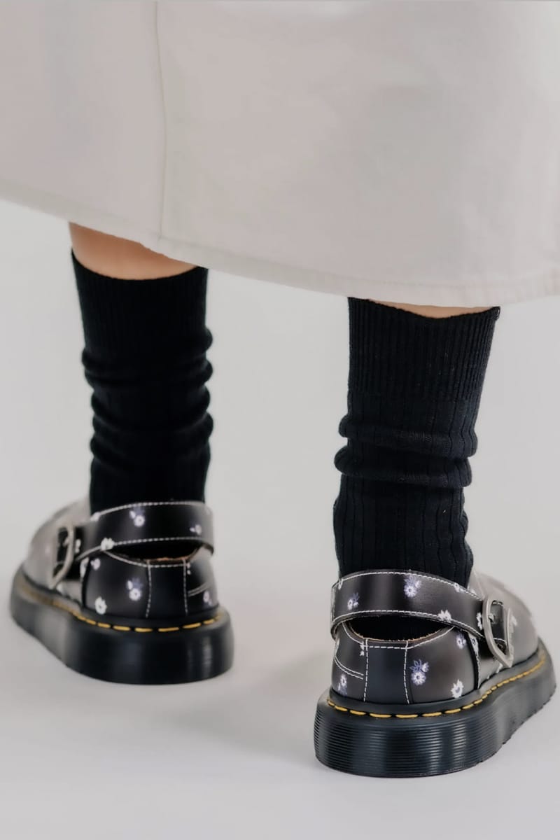 Dr. Martens x NOMARHYTHM TEXTILE 国内買付 Isham ミュール British Craftsmanship Meets Japanese Textile Art in