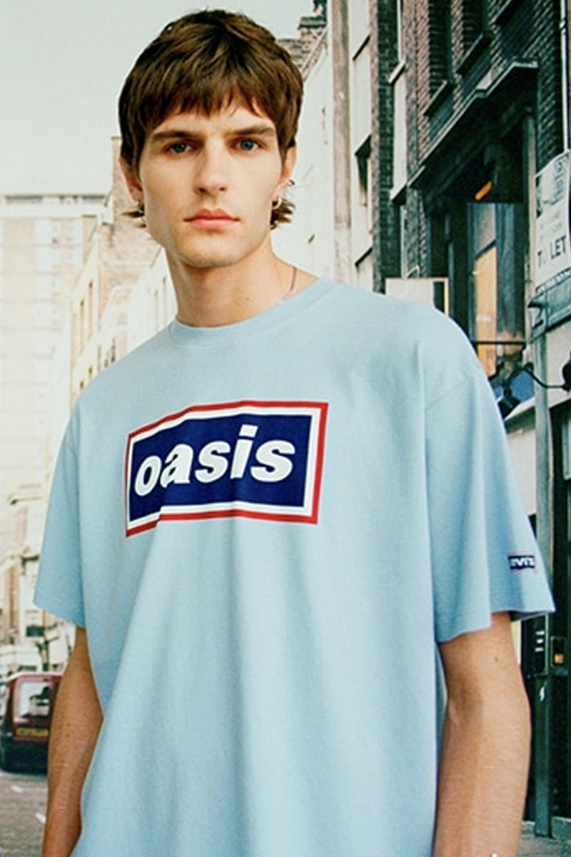 L LEVI'S OASIS LOGO Tシャツ LIGHT BLUE Oasis Band Tee - Blue | Levi's® GB