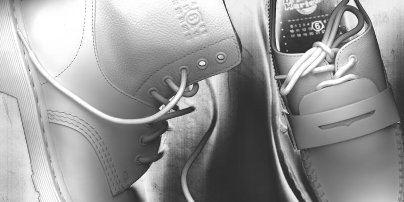 靴・ブーツ・サンダルその他 MM6 MAISON MARGIELA Men Shoes SH3WS0012P6435 White MM6 Maison Margiela White leather and suede sneaker | TheDoubleF