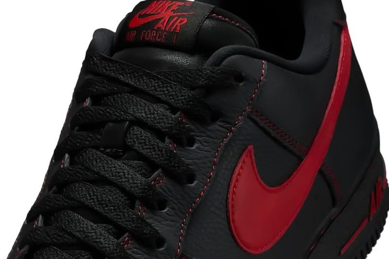 Nike Air Force 1 ブラック/レッド NIKE AIR FORCE 1 '07 BLACK/UNIVERSITY RED-BLACK （ナイキ
