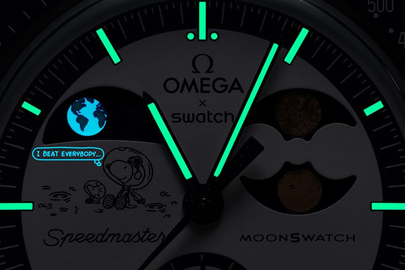MoonSwatch earthphase ムーンスウォッチ オメガ x スウォッチ ムーンスウォッチにスヌーピーを