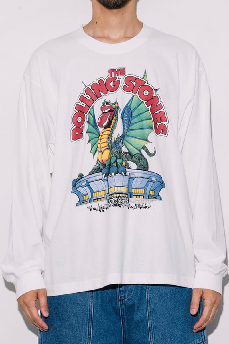 JACKROSE✖️Rolling Stones Long sleeve The Rolling Stones×JACKROSE】 9 LIPS&TONGUE LS TEE(MENS