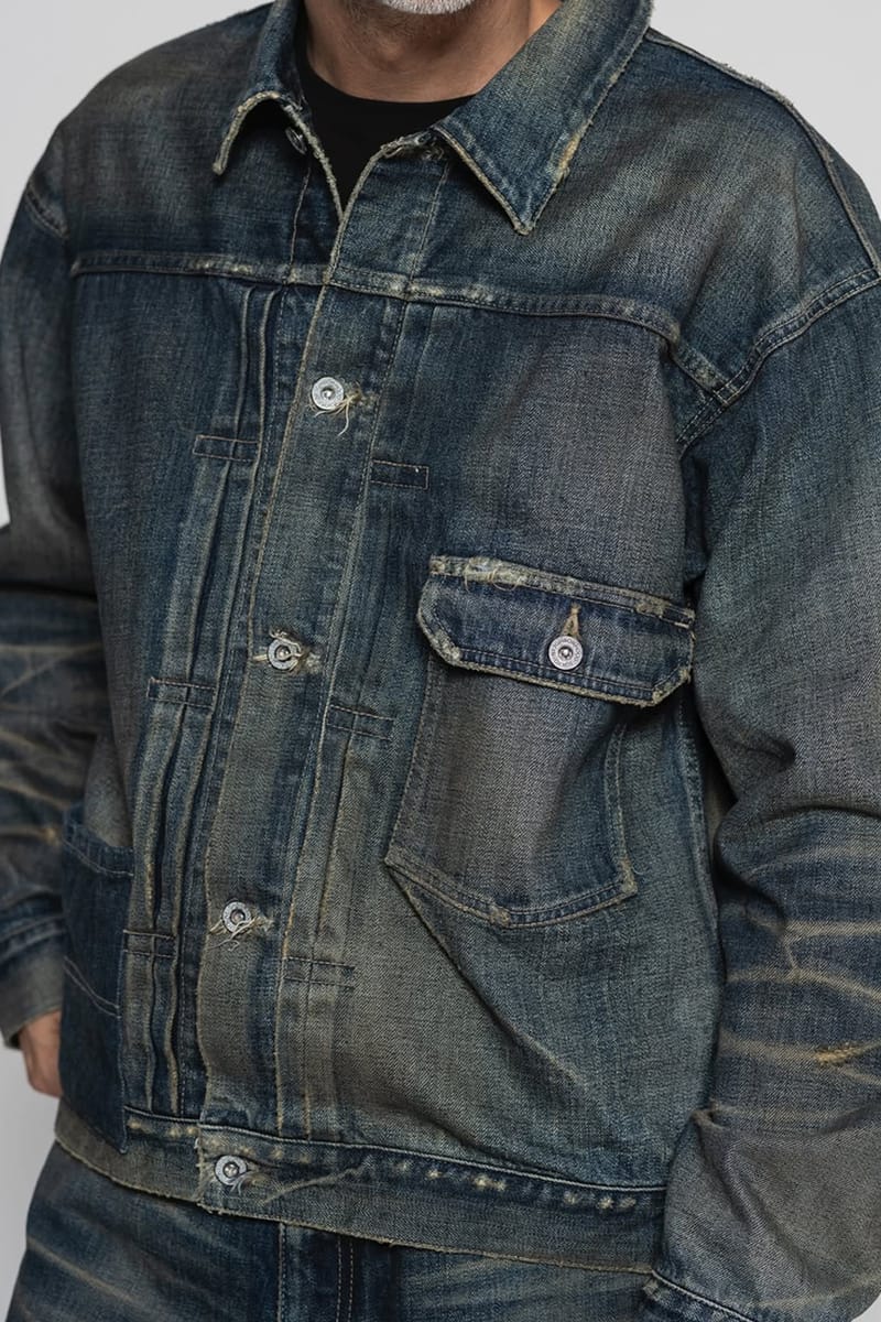 ★2025SS新作★THEAIRTOWN★season to be rivet denim jacket 2025-26AW entire studios SHRUNKEN DENIM JACKET - SURFACE