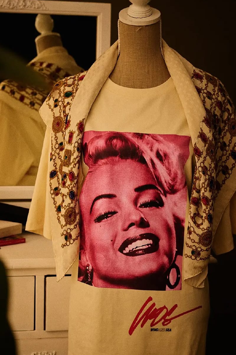トップス WIND AND SEA Marilyn Monroe Face S/S WIND AND SEA x Marilyn Monroe Collaboration Release | Hypebeast
