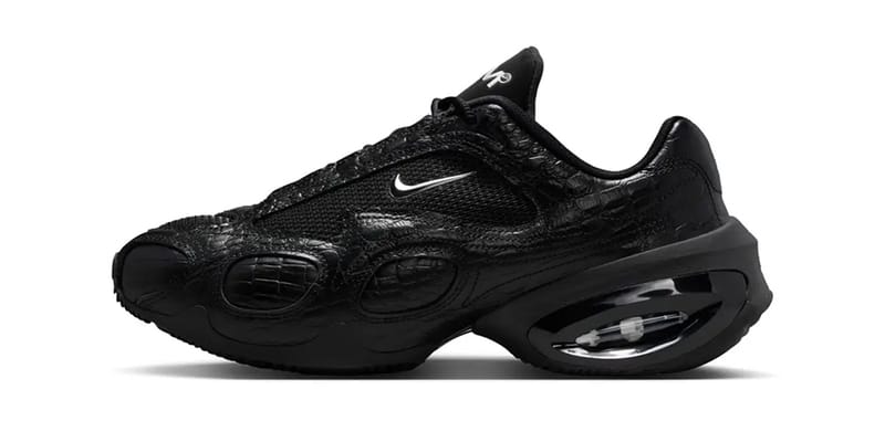 靴 NIKE AIRMAX MUSE NIKE Air Max Muse mesh-trimmed metallic leather sneakers