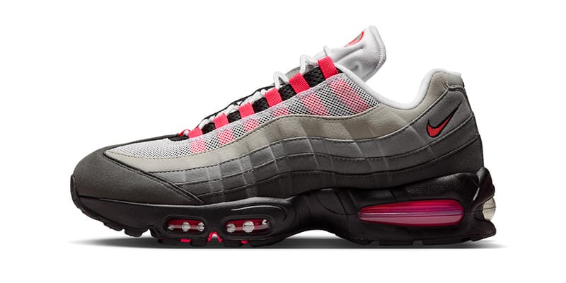 靴 Nike Air Max 95 OG \"White/Solar Red\" Nike Air Max 95 OG Big Bubble 'Solar Red' Release Date