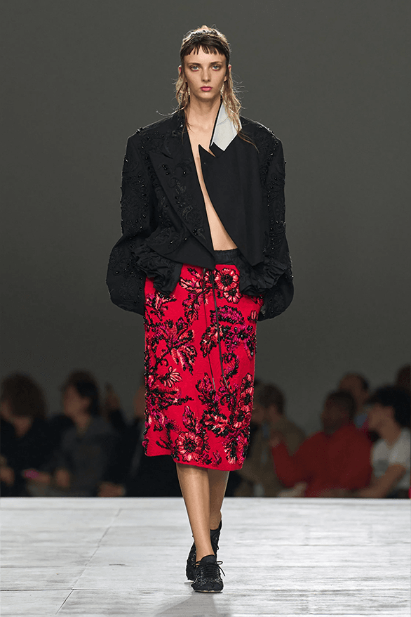 Sweatshirt (felpa) Dries Van Noten Femme - Taille S, Noir, 100% Coton, Brodé - Occasion Très Bon état